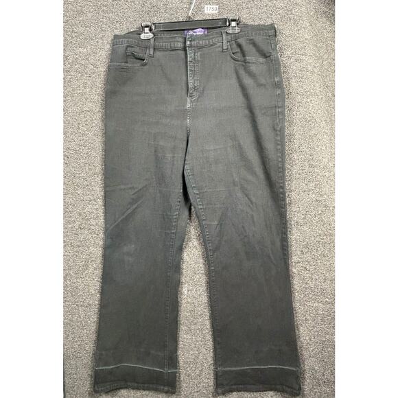 NYDJ Denim - NYDJ Not Your Daughters Bootcut Jeans Women's Size 20W Black High Rise USA Made